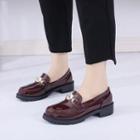 Patent Chained Loafers