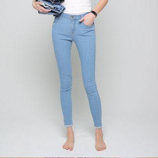 Roll-up Hem Skinny Jeans