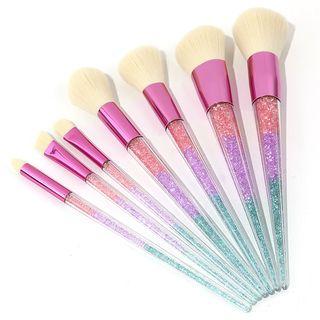 7-piece Glitter Makeup Brush Set