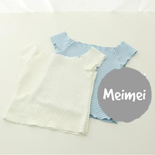 Off-shoulder Frill Sleeve Top