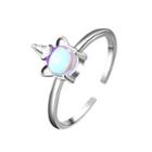 Alloy Unicorn Open Ring 01-12112 - Silver - One Size