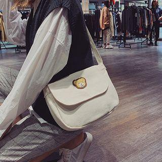 Bear Canvas Shoulder Bag