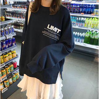 Lettering Pullover / Layered Maxi Tank Dress