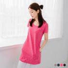 Anchor Print Pocketed Long Tee