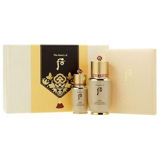 The History Of Whoo - Bicup Self-generating Anti-aging Essence 2pcs Set: Essence 50ml + 20ml + Royal Anti-aging 3-step Set 3pcs 5pcs