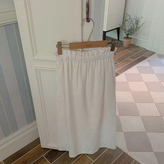 Paperbag-waist A-line Long Skirt