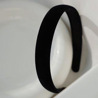 Velvet Hair Band 1pc - Black - One Size