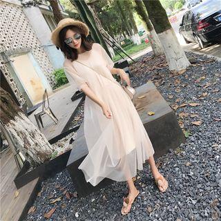 Set: Slipdress + Mesh Dress