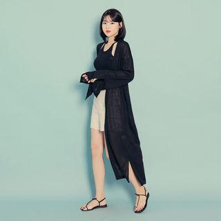 See-through Maxi Cardigan