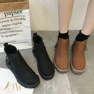 Zipper Ankle Chelsea Boots