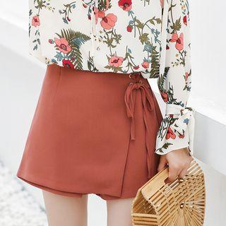 Lace-up Mini Skort