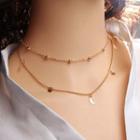 Crescent & Star Layered Necklace