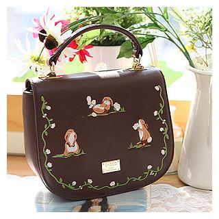 Rabbit Embroidered Satchel