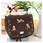 Rabbit Embroidered Satchel