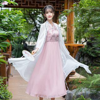 Set: Long-sleeve Dress + Sleeveless Dress