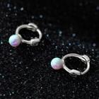 Opal Bead Sterling Silver Earring S925 Silver - 1 Pair - Silver - One Size