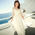Embellished Short Sleeve Maxi Dress