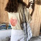 Short-sleeve Apple Print T-shirt
