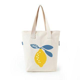 Lemon Print Tote Bag
