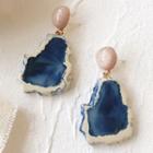 Geometry Dangle Earring 1 Pair - Airy Blue - One Size