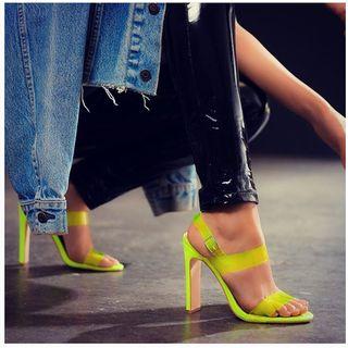 Fluorescent High Heel Sandals
