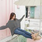 Boxy-fit Striped T-shirt (l~xxl)