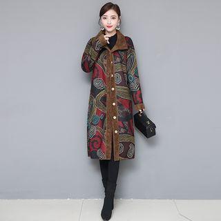 Printed Midi Coat