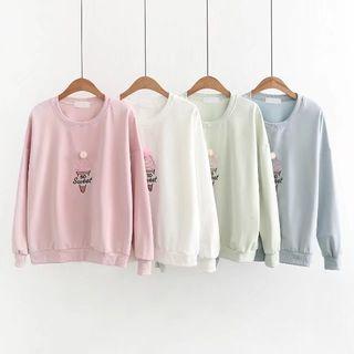 Pom Pom Embroidered Pullover