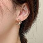 Rhinestone Alloy Earring 1 Pair - Earrings - Silver - One Size