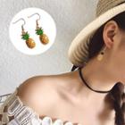 Pineapple-drop Hook Earrings