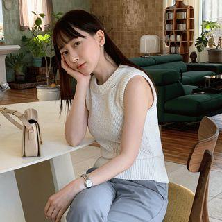 Open Bolero & Sleeveless Top Knit Set