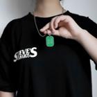 Pendant Chain Necklace Green - One Size