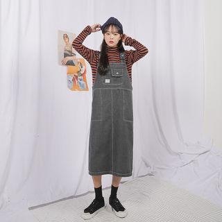 Multi-pocket Long Jumper Dress