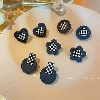 Checker Acrylic Earring (various Designs)