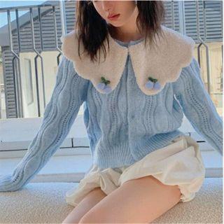 Cherry Collared Cardigan