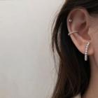 925 Sterling Silver Beaded Stud Earring / Ear Cuff