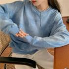 Oversized Tie-dye Long-sleeve Top