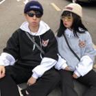 Couple Matching Cat Embroidered Hoodie