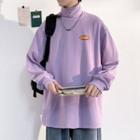 Turtleneck Print T-shirt
