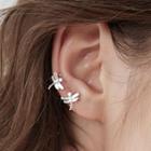 Alloy Dragonfly Cuff Earring 1 Pair - Silver - One Size