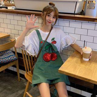 Cherry Jumper Shorts / Short-sleeve T-shirt