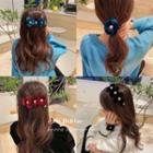 Faux Pearl Flower Hair Clip / Hair Tie / Headband