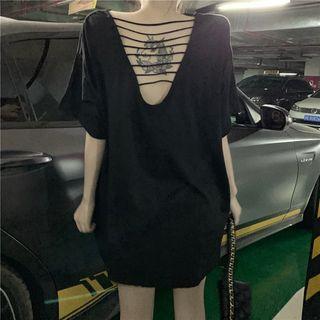 Hollow Back Plain Long Top