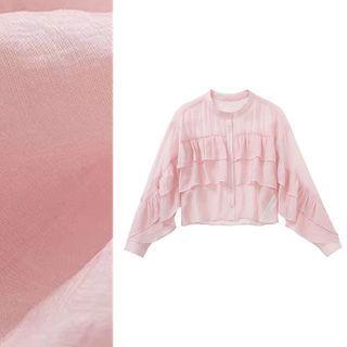 Ruffle Single Breasted Shirt