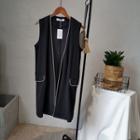 Piped Long Vest