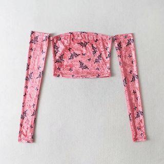 Set: Print Tube Top + Arm Sleeves