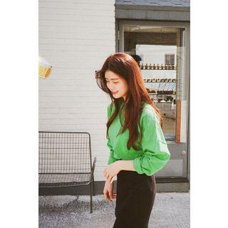 Long Sleeve Crewneck Drop-shoulder T-shirt