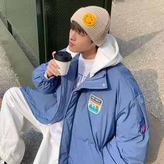 Inset Hood Applique Padding Jacket