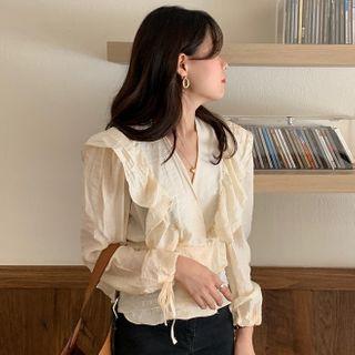 Ruffled Ruched Blouse