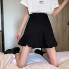 High-waist A-line Ruffle Mini Skirt